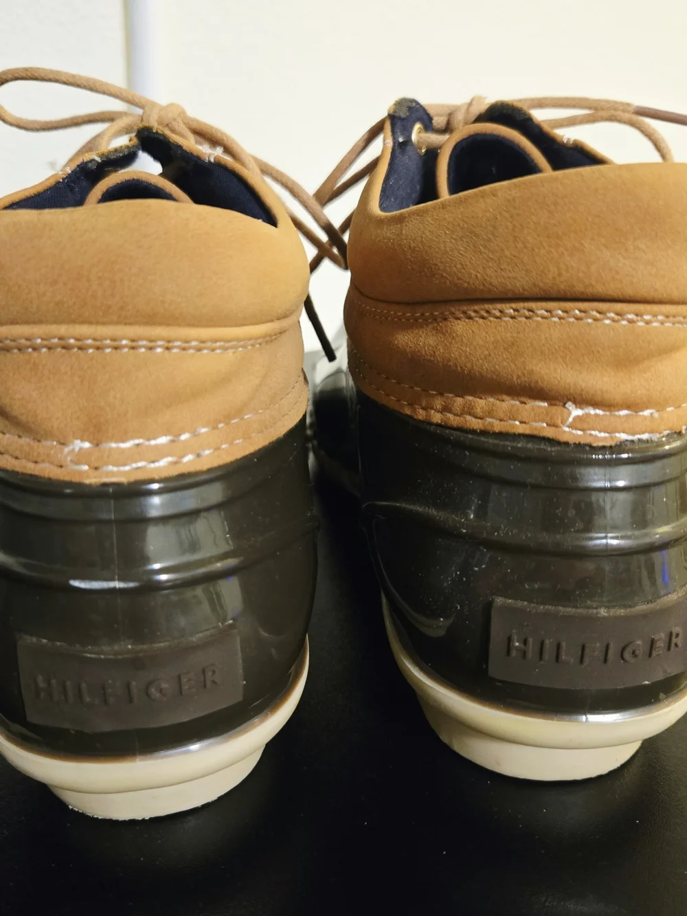 Tommy Hilfiger Harley Women's Ankle Duck Boots Two-Tone Tan & Brown 8